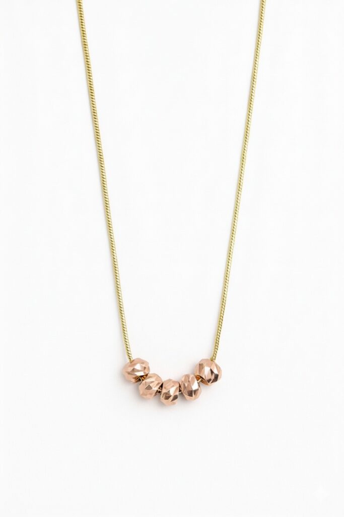 Stainless Steel Beaded Necklace For Women