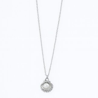Stainless Steel Silver Oyster Necklace For Women